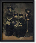 Poster Master Vintage Four Witches Coven Poster - Retro Witches Print - Witchcraft Art - Halloween Art - Gift for Men & Women - Gothic Decor for Living Room, Bedroom or Dorm - 11x14 UNFRAMED Wall Art