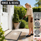 OLANLY Front Door Mat Outside Entrance 35x23, Waterproof Heavy-Duty Doormat | - Image 8