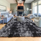 Dark Grey Large Area Rugs for Living Room Carpet, 8x10 Rug, Big Fluffy Modern - Image 7