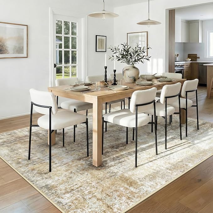RELEANY Washable 5'x8' Abstract Area Rug - Image 3
