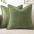 MIULEE Decorative Couch Throw Pillow Covers 16x16 Inch Sage Green 2 Pack | by MIULEE