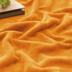 BEDELITE Fleece Blanket Soft Fall Twin Size Blanket Burnt Orange 60"x80" | - Image 3