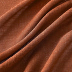 MIULEE Burnt Orange Fall Linen Curtains 52x72 Inch - Image 4