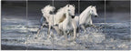 Yihui Arts Horse Metal Wall Art Hand Crafted Aluminum Artwork Modern 3D Animal Pictures for Living Room Bedroom Bathroom Decor