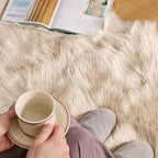 MIULEE Fluffy Area Rug 2x3 ft Faux Fur Sheepskin Rug - Image 3