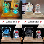 Round Personalize Your Photo LED 3D Night Light Mother Gifts for Christmas Kids Boys & Girls Women Birthday Gifts with Led Colourful Light Base