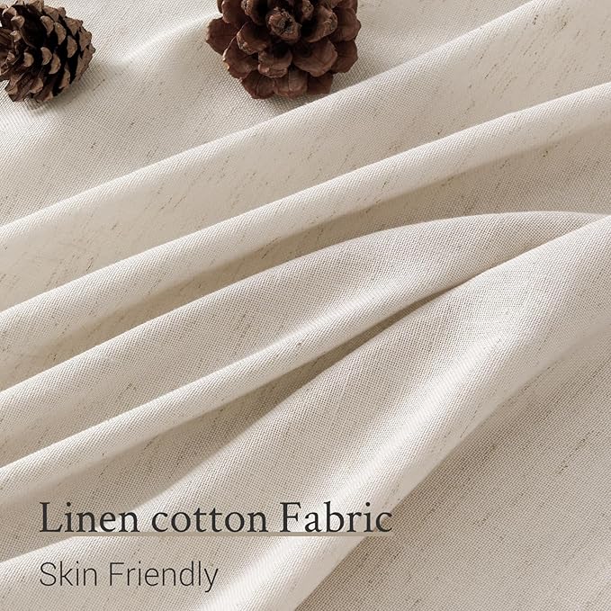 Pinch Pleated Linen Curtains 108 Inches long - Image 3