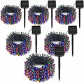 6-Pack Solar String Lights, 600 LED Extra-Long 236Ft Solar Christmas Lights Outdoor Waterproof, 8 Modes Multicolor Led Outdoor Light for Garden, Patio, Wedding, Christmas Decorations