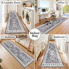 HEBE Boho Kitchen Mats for Floor 24''x96'', Non Slip Washable Runner Rug | - Image 7