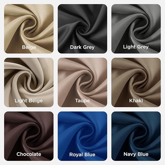 Joydeco Long Blackout Curtains for Bedroom & Living Room 120 Inch 2 Panels | - Image 9