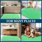 OLANLY Dog Door Mat for Muddy Paws 30x20, Super Absorbent Chenille Mud Mat | - Image 8