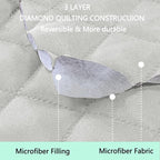 Reversible Chair Covers for Recliner Oversized, Light Grey | Recliner Oversized - Image 4