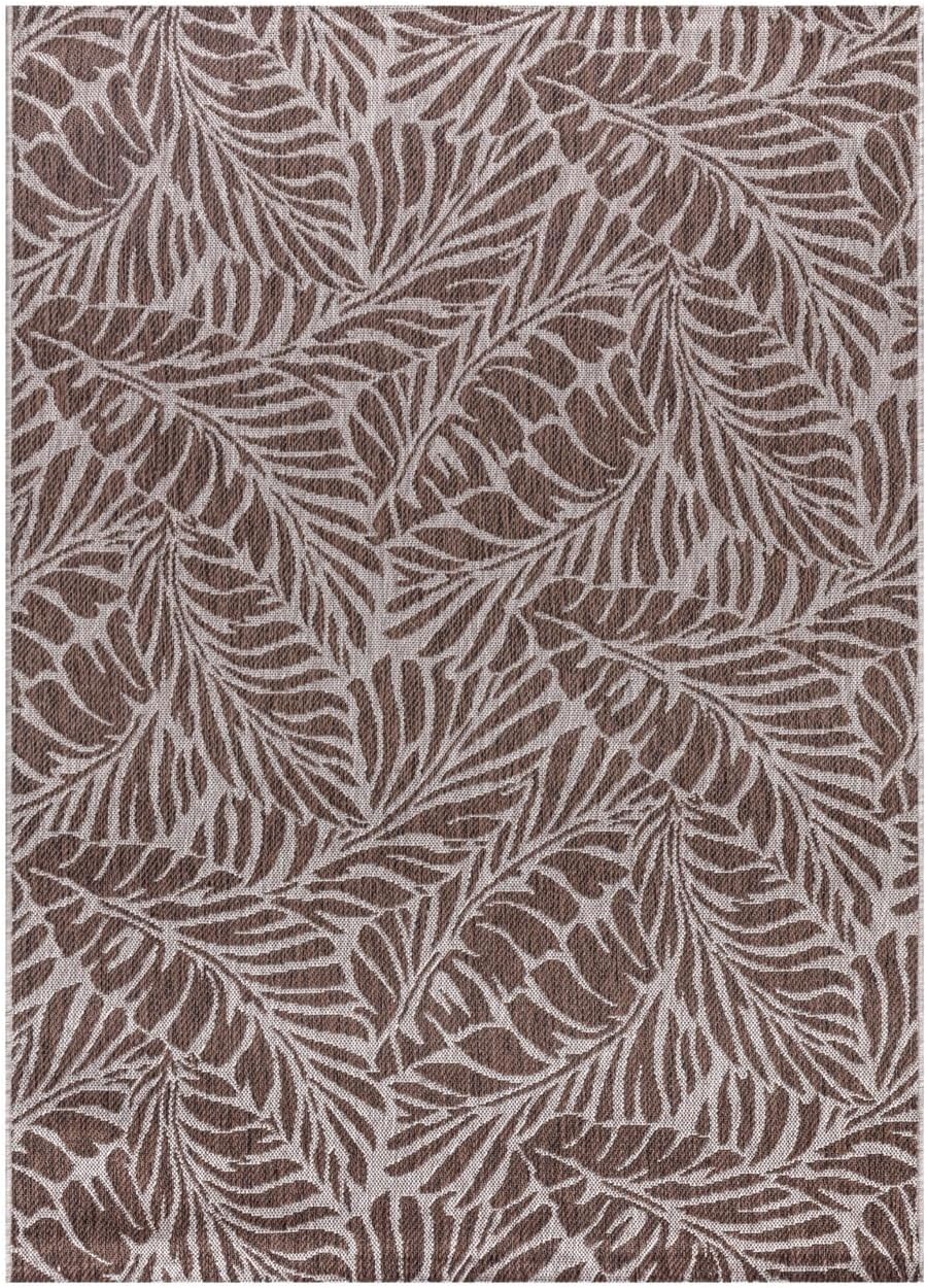 Keen Home Design Terrace Outdoor Area Rug - 5x8 Washable Indoor/Outdoor Rug for Patio, Kitchen, Balcony, Beach, Garden, Deck and Porch, Size: 5'3"x7'7"