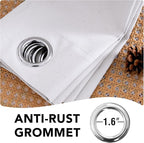 H.VERSAILTEX 108 inch Curtains, Linen Blackout Curtains 100% Absolutely Blackout - Image 6