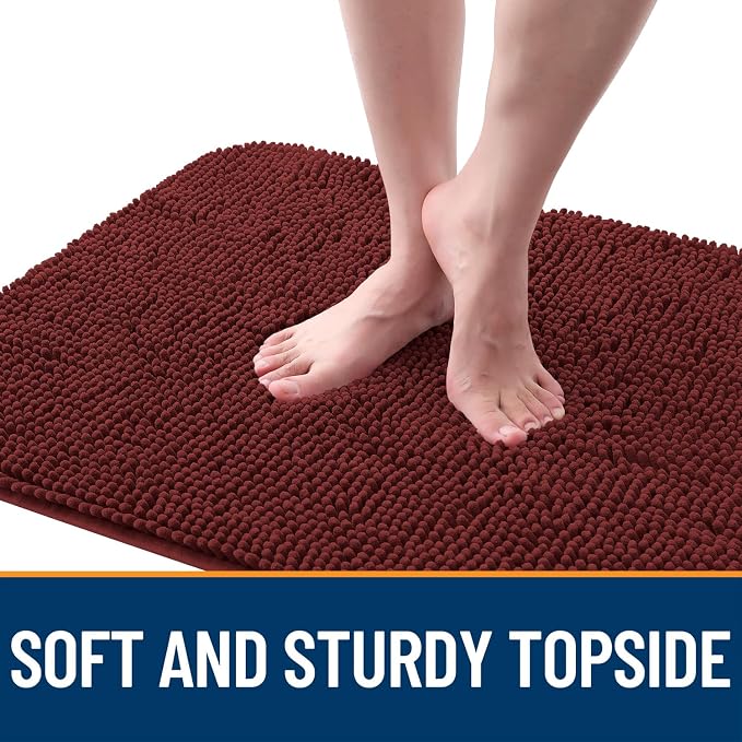 OLANLY Dog Door Mat for Muddy Paws 47x20, Super Absorbent Chenille Mud Mat | - Image 4