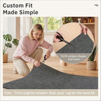 Soalmost 9x12 Non Slip Rug Pads, 1/4" Thick Felt Cushioned Rug Gripper Pad | - Image 8