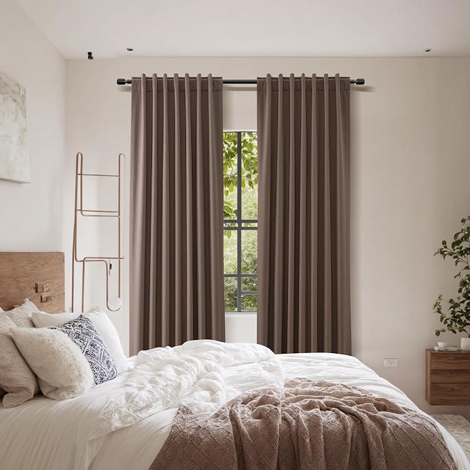 100% Blackout Curtains 102 Inch Length 2 Panels Set - Image 8