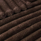 Exclusivo Mezcla Striped Twin Size Fleece Blanket - Image 4