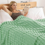 Exclusivo Mezcla Striped Twin Size Fleece Blanket - Image 2