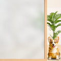 Niviy Frosted Glass Window Privacy Film 35.4 inch x 157 inch Window Frosting Film Static Cling UV Sun Blocking Bathroom Door Decorative Contact Paper for Windows