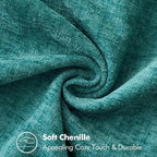MIULEE Decorative Couch Throw Pillow Covers 22x22 Inch Teal 2 Pack | Farmhouse - Image 3