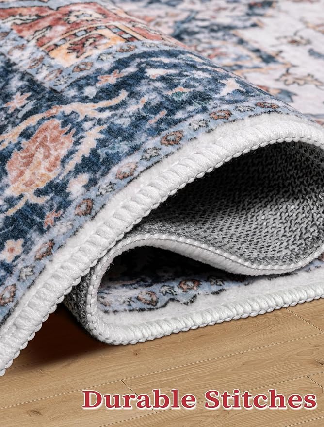 SERISSA 2'6"x18' Washable Non Slip Boho Runner Rug - Image 7