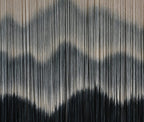 IOWER Macrame Wall Hanging Mountain Dip-Dyed Macrame Wall Decor Large Modern Fiber Art Boho Wall Decor 57" Wx35 L