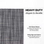 LEXMORE Placemats Set of 6 Vinyl/Plastic Woven Place Mats for Kitchen Table Indoor/Outdoor Washable Placemat Wipeable Dining Table Mats(A-Dark Gray)