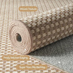 Indoor Front Door Mat Entryway Rug Non Slip Washable Brown 2x3 ft | Front Entry - Image 4