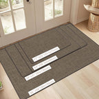 Ultra Thin Indoor Door Mat 24"x36", Non Slip Doormats, Rubber Backing, - Image 2