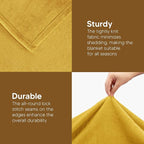 Utopia Bedding Fleece Blanket Full Size Gold 300GSM Luxury Fuzzy Soft - Image 7
