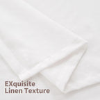 YoungsTex White Linen Curtains 84 Inch Length - Image 9