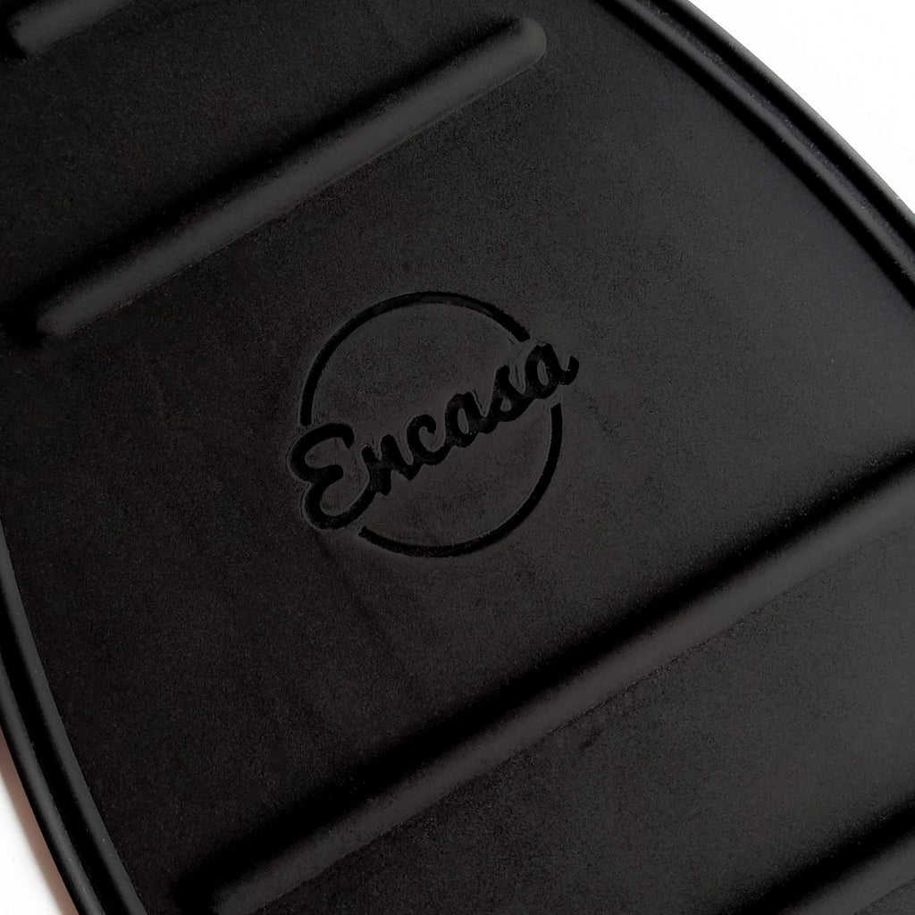 Encasa Homes Silicon Mat for Hot Iron Rest - Heat Resistant, Anti - Slip, Thicker Pad for Protecting Your Table During Ironing, Non-Burning, Machine Washable, Durable - Black