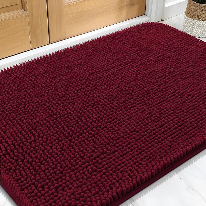 OLANLY Dog Door Mat for Muddy Paws 30x20, Super Absorbent Chenille Mud Mat | by OLANLY