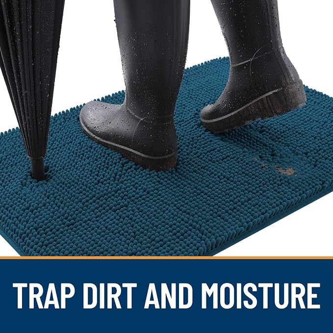 OLANLY Dog Door Mat for Muddy Paws 47x20, Super Absorbent Chenille Mud Mat | - Image 2