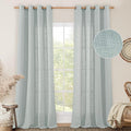 Living Room Linen Curtains 95 Inch by LAMIT