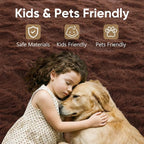 Noahas 4'x5'3'' Brown Fluffy Soft Area Rug Non-Slip - Image 7