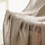 MIULEE Taupe Grey Linen Curtains 52x63 Inch Length 2 Panels - Image 6