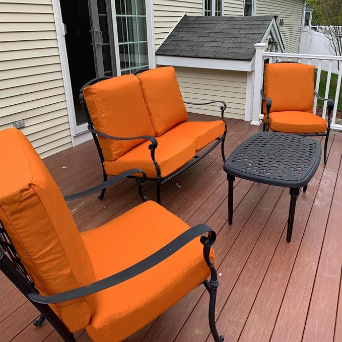 Sqodok Patio Cushion Cover 24x22 inch, Outdoor Seat Cushion Slip Cover - Image 3