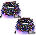 Dazzle Bright 132FT 400 LED Christmas Lights, Christmas String Lights Plug in with 8 Modes, Waterproof Christmas Decorations for Xmas Indoor Outdoor Party Home Tree Decor, Multi-Colored