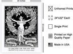 Poster Master Vintage Walter Crane Poster - Retro A Garland for May Day Print - Socialist Art - Gift for Him, Her, Men, Women - Wall Decor for Home, Office, Living Room, 24x32 Unframed Wall Art