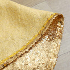 Christmas Tree Skirt 24 Inch Gold Sequin Tree Skirt Small Tree Skirt for 4 Foot Tree Christmas Decorations