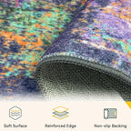 RELEANY Washable Square 8'x8' Area Rug - Image 2