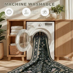 10x12 Area Rugs Living Room: Washable Boho Rug - Image 6