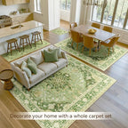 RELEANY Washable Area Rug, Water Repellent, Pet Friendly, Vintage Floral Boho - Image 8