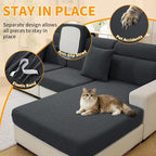 XINEAGE Couch Cushion Covers Seat Cushion Cover Thick Stretch Sofa Slipcovers 3 - Image 5