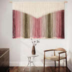 IOWER Large Macrame Wall Hanging Boho Wall Decor Large Scale Tie-Dye Yarn Living Home Room Boho Wall Decor for Bedroom Home Wall Art 57" W x 35" L