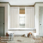 Semi Sheer Linen Pinch Pleat Curtains Cream Ivory 72 Inches Long 50Wx72L | - Image 7