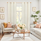 YoungsTex 84 Inches Length Linen Curtains - Image 2