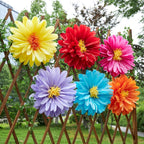 Homarkable 6 Pcs Large Tissue Paper Flowers, 20 Inch Handcrafted Giant Paper Flowers for Mexican Party Summer Wedding Birthday Backdrop Baby Shower Nursery Craft Outdoor Wall Decor
